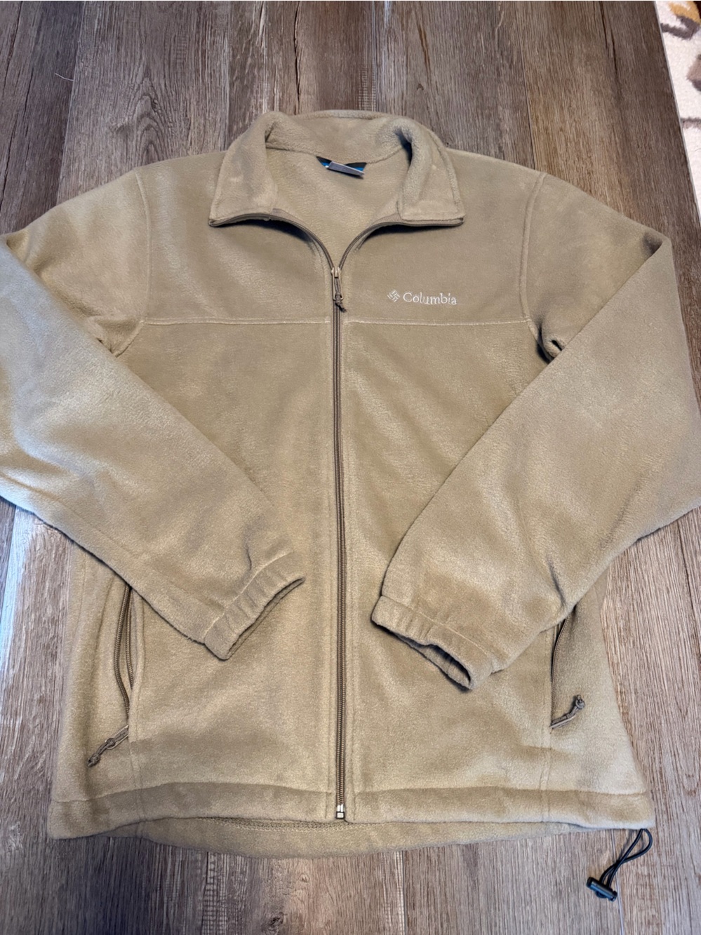Columbia Men's Tan Full-Zip Lightweight Fleece Jacket